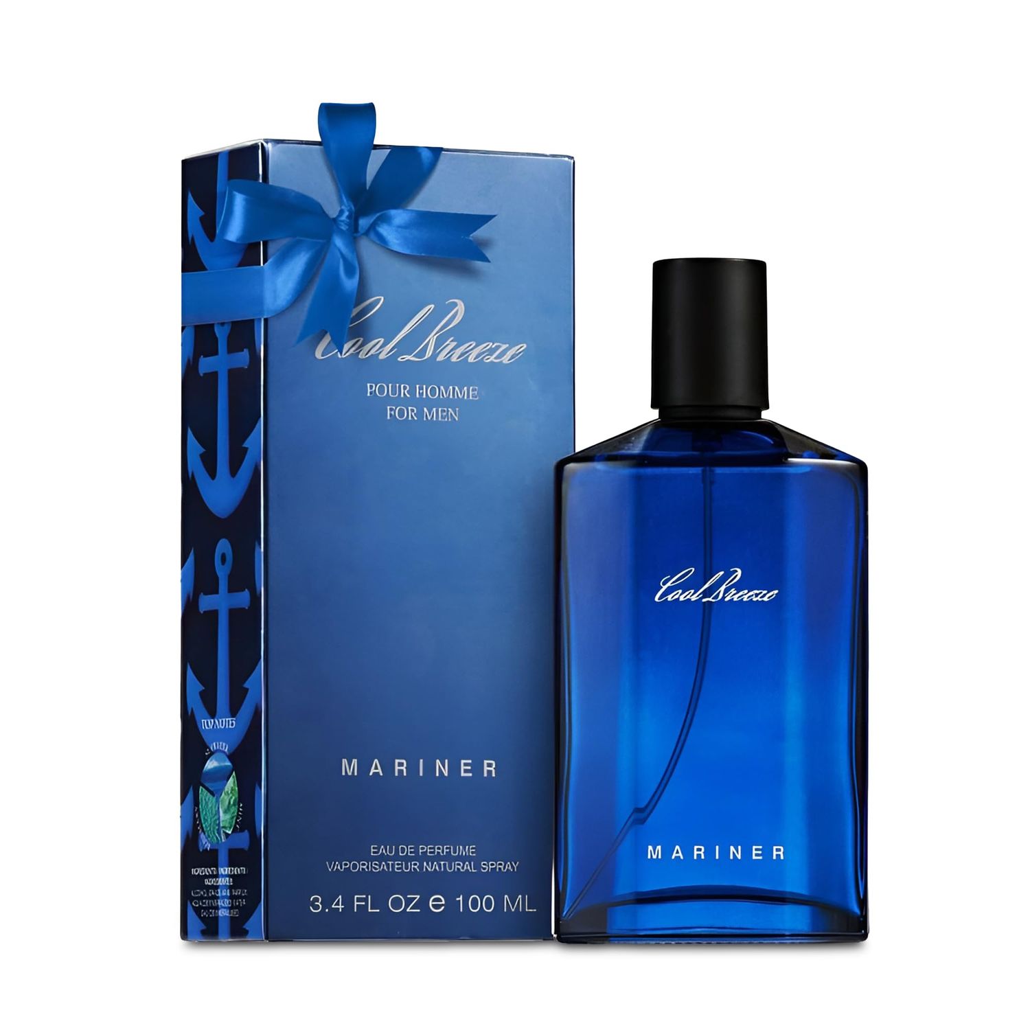 AFLUXE Mens Cologne Cool Breeze Original Natural Spray Eau De Toilette,Long-Lasting Scent Perfume for Men Elegant Bottle - Great Holiday Gift, 3.4 Fl Oz/100 Ml