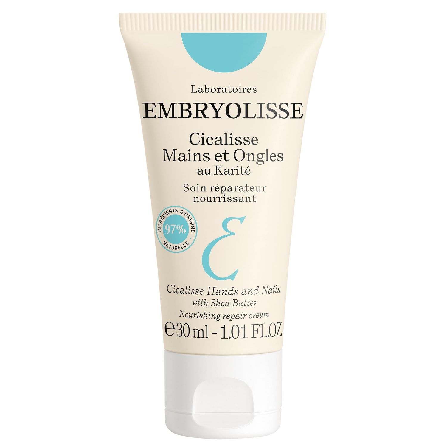 Embryolisse Cicalisse Hands and Nails Cream with Shea Butter &amp; Glycerin. Soothes, Restores Dry &amp; Damaged Skin, and Strengthens Nails, 1.01 fl oz