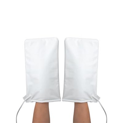 ForPro Professional Collection Premium Heated Mitts, Electric Thermal Moisturizing Hand Warmers for Spa Treatments, Dual Temperature Settings, 1-Pair
