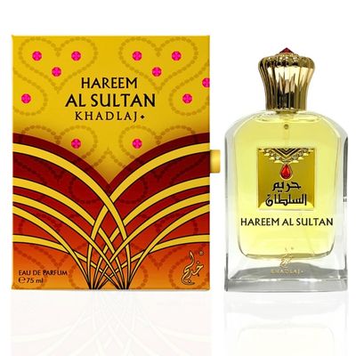 KHADLAJ PERFUMES Hareem Al Sultan Eau de Parfum Spray Perfume for Women 75 ml, Arabian perfume for women