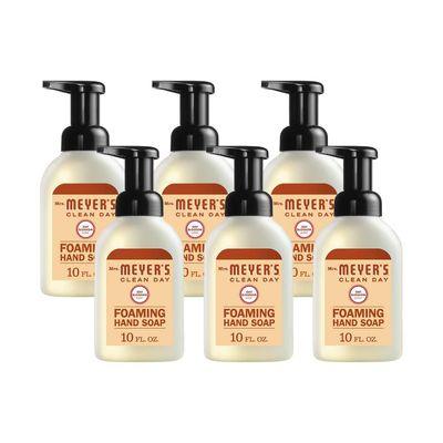 MRS. MEYERS CLEAN DAY Foaming Hand Soap, Oat Blossom, 10 Fl Oz (Pack of 6)