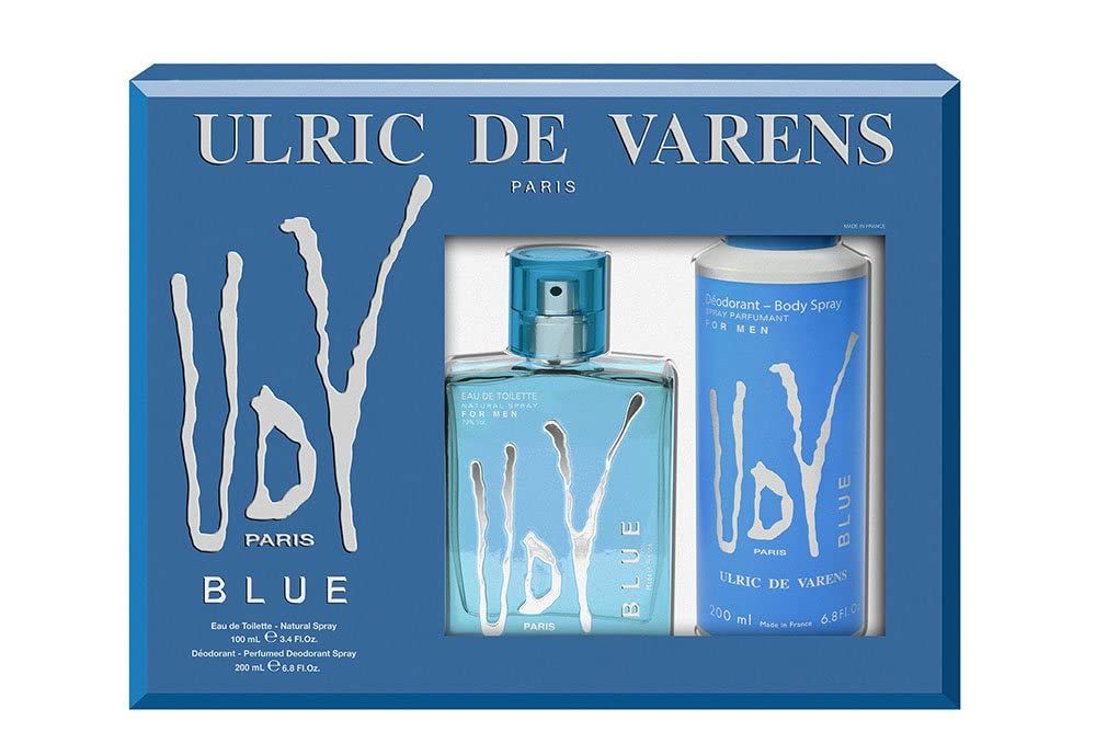 Ulric De Varens Blue Eau De Toilette Spray 100ml Set 2 Pieces 2019366877