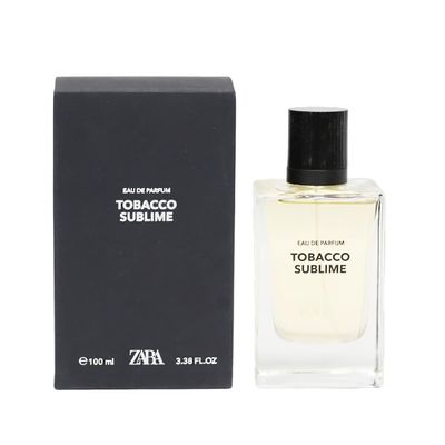 Zara Tobacco Sublime Men Sensual Perfume with Refined Vanilla Sublime Tobacco Fragrance &amp; Amber Woods Scent by Jordi Fernndez EDP Eau de Parfum 100ml (3.4 fl. oz.)