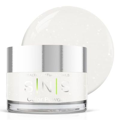 SNS Nail Dip Powder Colors, Gelous Color Dipping Powder - Classic White (White) - Long-Lasting Dip Nail Colors for Healthier Nail Beds - Low-Odor Nail Color for Professionals &amp; At-Home DIY - 0.5 oz