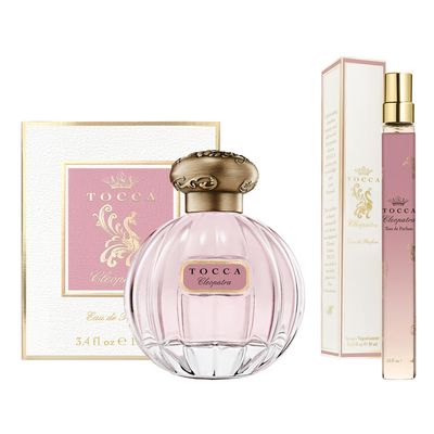 Tocca Cleopatra Perfume Set for Women, 100 ml (3.38 oz) 10 ml (0.34 oz) - Warm Floral, Grapefruit, Jasmine, Vanilla Musk (172 Value)