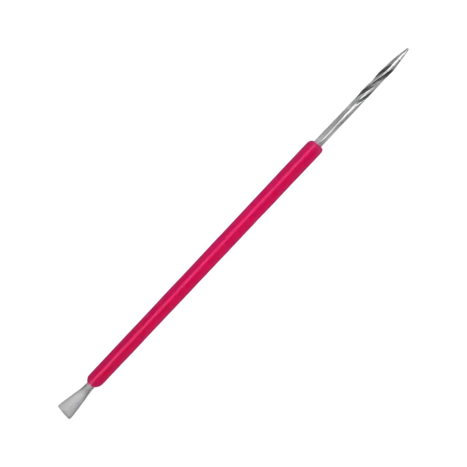 ISIS CUTELARIA Pusher and Stick Stainless Steel with Pink Silicone Cover (ISIS017)