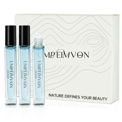 Men Cologne Perfume Oil, Perfumes for Men Roll On Body Oil Perfume, Travel Size Gift Set, Ocean, Flora, Ambergris Fresh and Charming