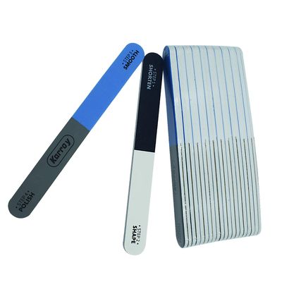 Karroy Nail File and Buffer for Natural Nails Dual Sided 4 Steps Shorten-Shape-Smooth-Polishing Nail Tools 20pcs