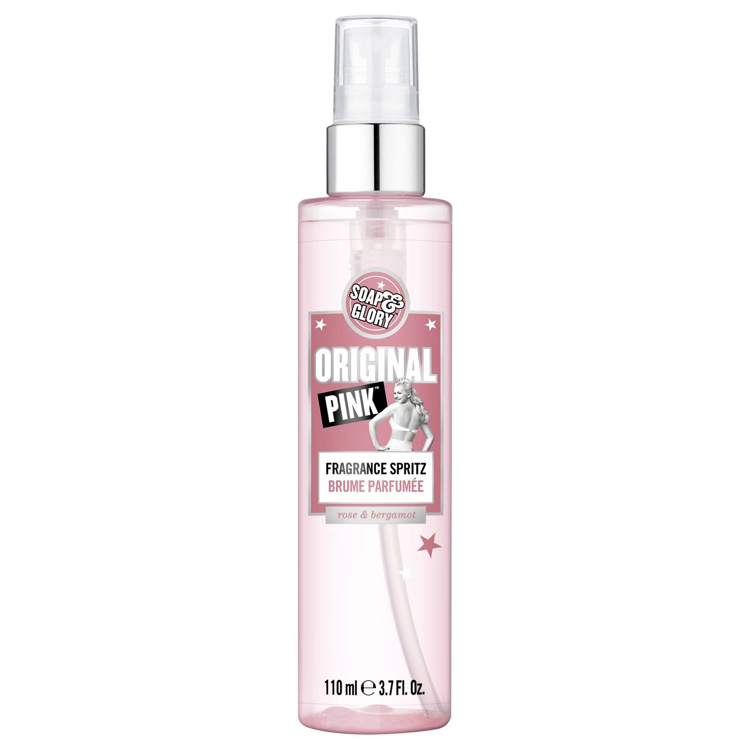 Soap &amp; Glory Original Pink Fragrance Spritz - Lavender Oil Rose &amp; Citrus Bergamot Scented Body Mist Spray for Women (110ml)