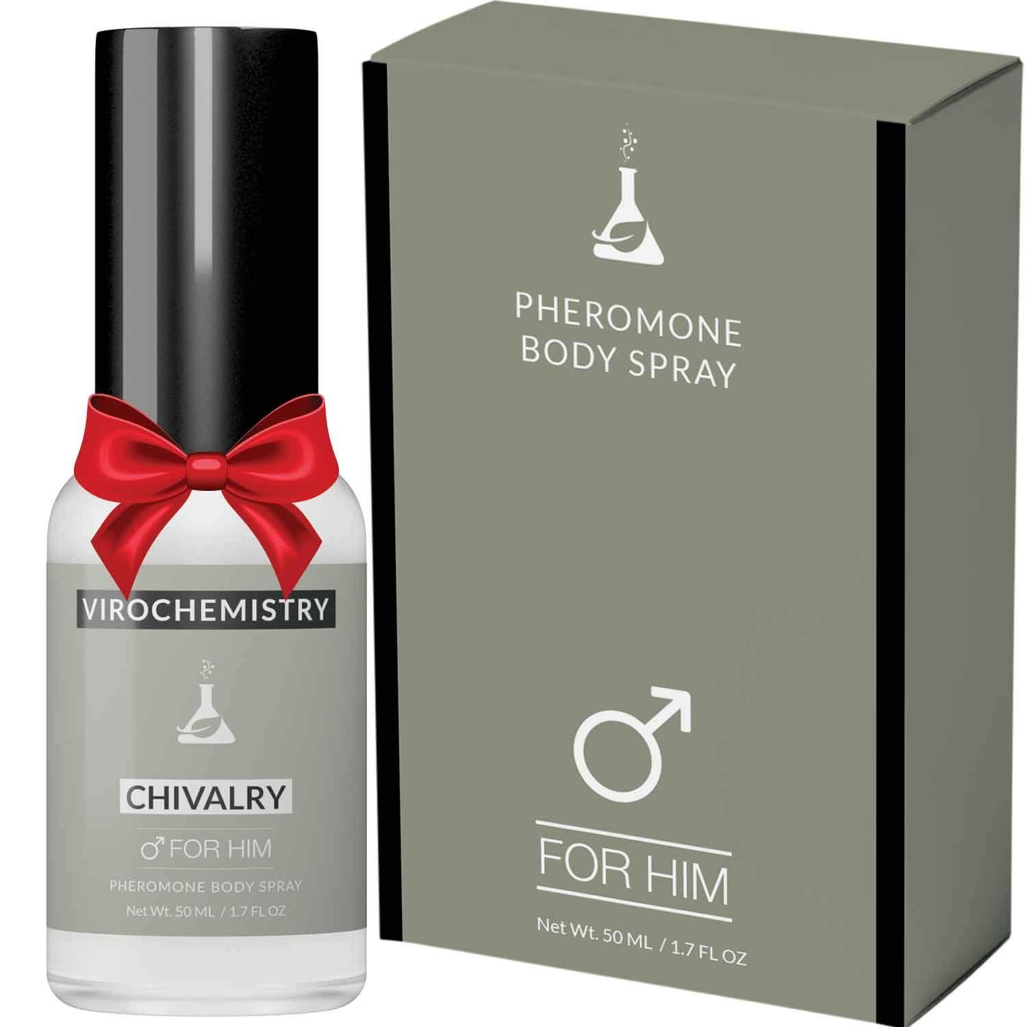 VIROCHEMISTRY Pheromones to Attract Women for Men (Chivalry) Body Spray - Bold, Extra Strength Human Pheromones Fragrance Body Spray - 50ml (Human Grade Pheromones to Attract Women)