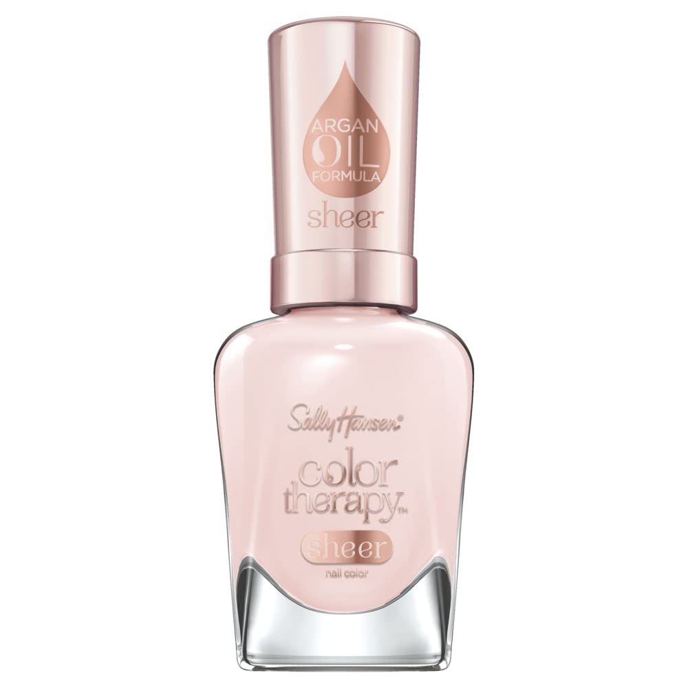 Sally Hansen Color Therapy, My Sheer, Argan Oil, Long Lasting, Nail Treatment, Sheer, Creme Nude Nail Polish