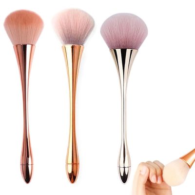 3Pcs Nail Dust Brush Acrylic Brush Cleaner Nail Brushes for Cleaning Dust Dip Powder Brush Large Makeup Brush Blush Brush Nail Clean Up Brush Manicure Brush