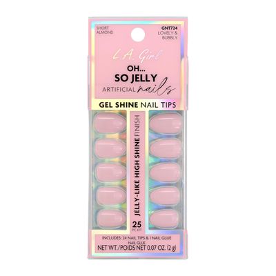 L.A. Girl Oh So Jelly Nail Tips, Lovely &amp; Bubbly GNT724G