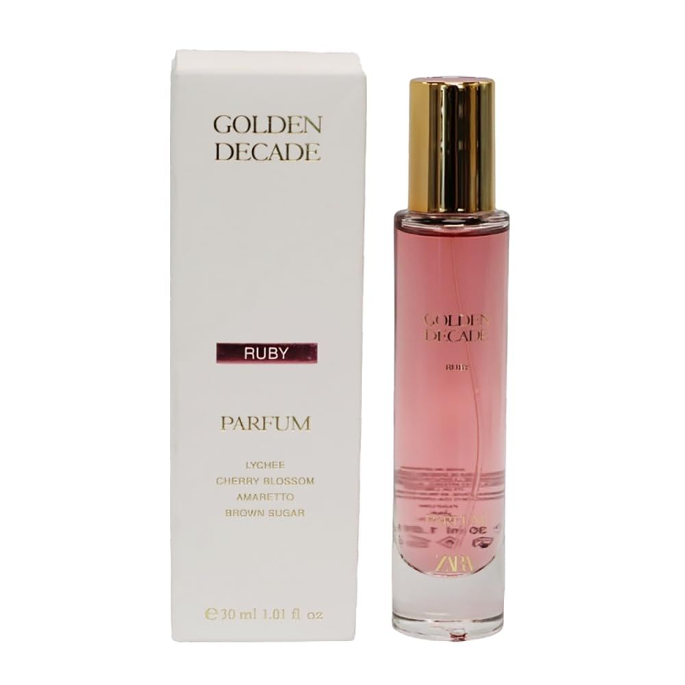 Zara Golden Decade Ruby Women Perfume Luxurious Sweet Floral Fragrance &amp; Velvety Vanilla Amaretto Scent Long-Lasting EDP Eau de Parfum 30ml (1.01 fl. oz)