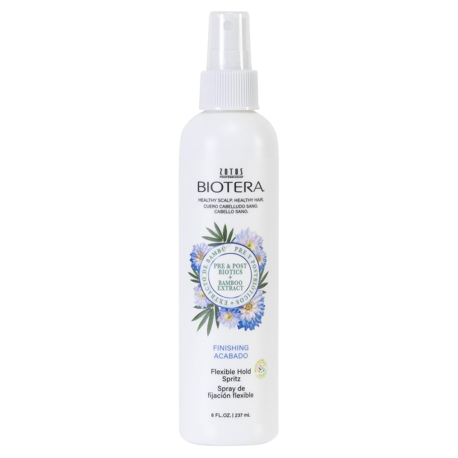 BIOTERA Finishing Flexible Hold Spritz Spray | Instant Texture | Maintains Volume &amp; Shape| Microbiome Friendly | Vegan &amp; Animal Test Free | Paraben Free | Color-Safe | 8 Fl Oz