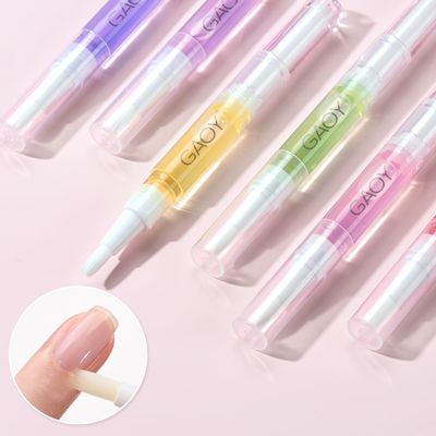 GAOY Cuticle Oil Pen Set, 6Pcs Manicure &amp; Pedicure Accessories with Vitamin E for Nourished and Revitalized Nails, Professional Nail Growth Treatment &amp; Repair Kit
