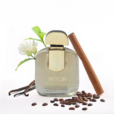 Jean Rish Amelia Pour Femme Eau De Parfum - Perfume for Women (3.4 Fl Oz / 100ml) with Cinnimon, Vanilla &amp; Coffee Notes - Long Lasting and Luxury Fragrance