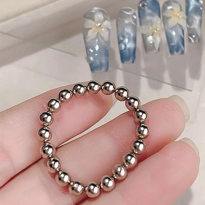 MOLILON 20Pcs Cat Eye Nail Magnet Beads Cat Eye Gel Nail Polish Magnet Wand Magnetic Nail Polish Cat Eye Magnet Nails Round Magnetic Beads Nail Design Tools Nail Art Accessories (Colorful)