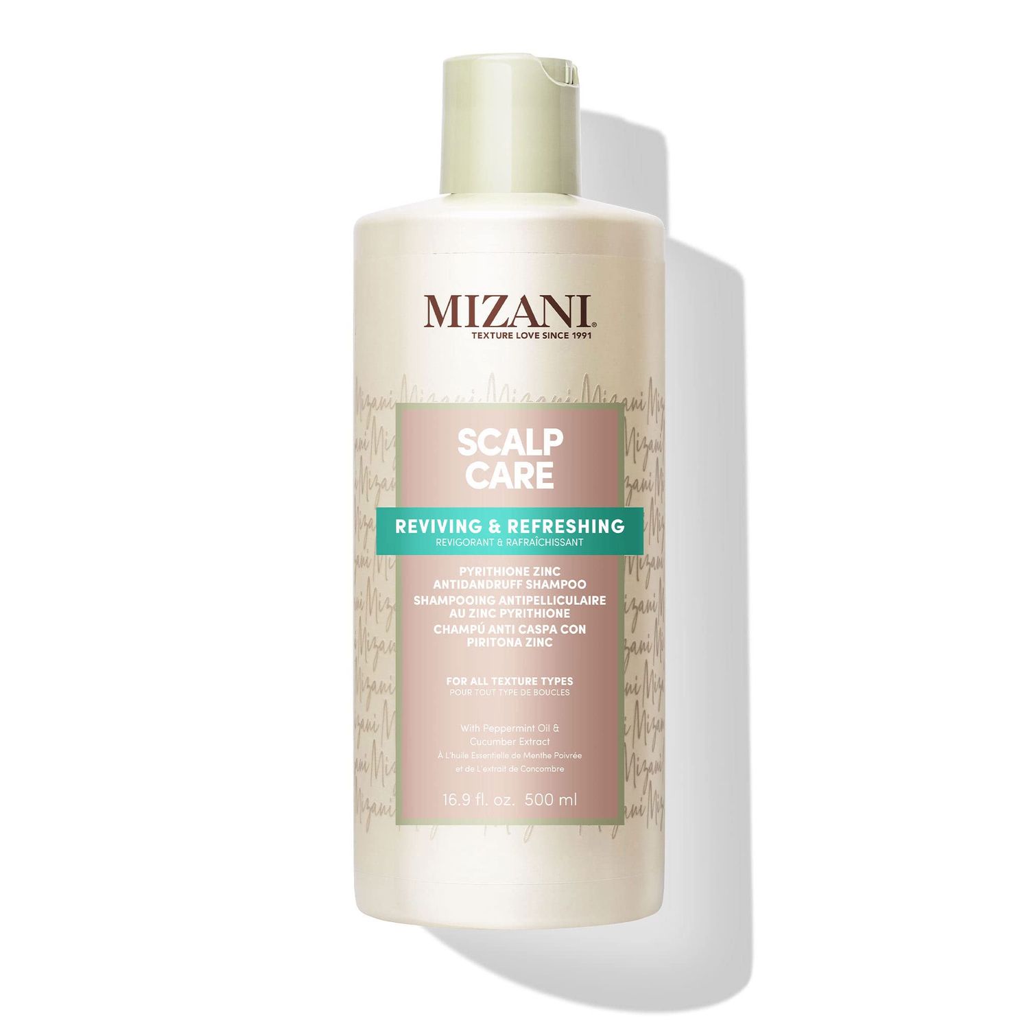 Mizani Scalp Care Dandruff Shampoo | Pyrithione Zinc | Cleanses Hair &amp; Scalp | For Curly Hair | 16.9 Fl Oz