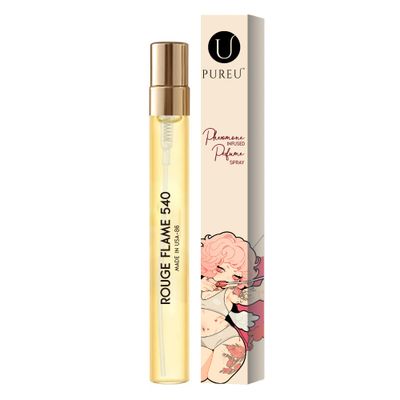PUREU Pheromones Perfumes for Women &amp; Men- Inspired by Bakara Rogue 540,Long Lasting &amp; Enhanced Scents Pheromone Perfume Oils Cologne for Men Wife Gift Ideas,Travel Size 0.4oz/12 mL-Rouge Flame 86