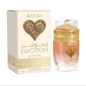 Emotion Arabia By le chameau Eau de Parfum, Gold Heart Design, Luxury Fragrance, emper