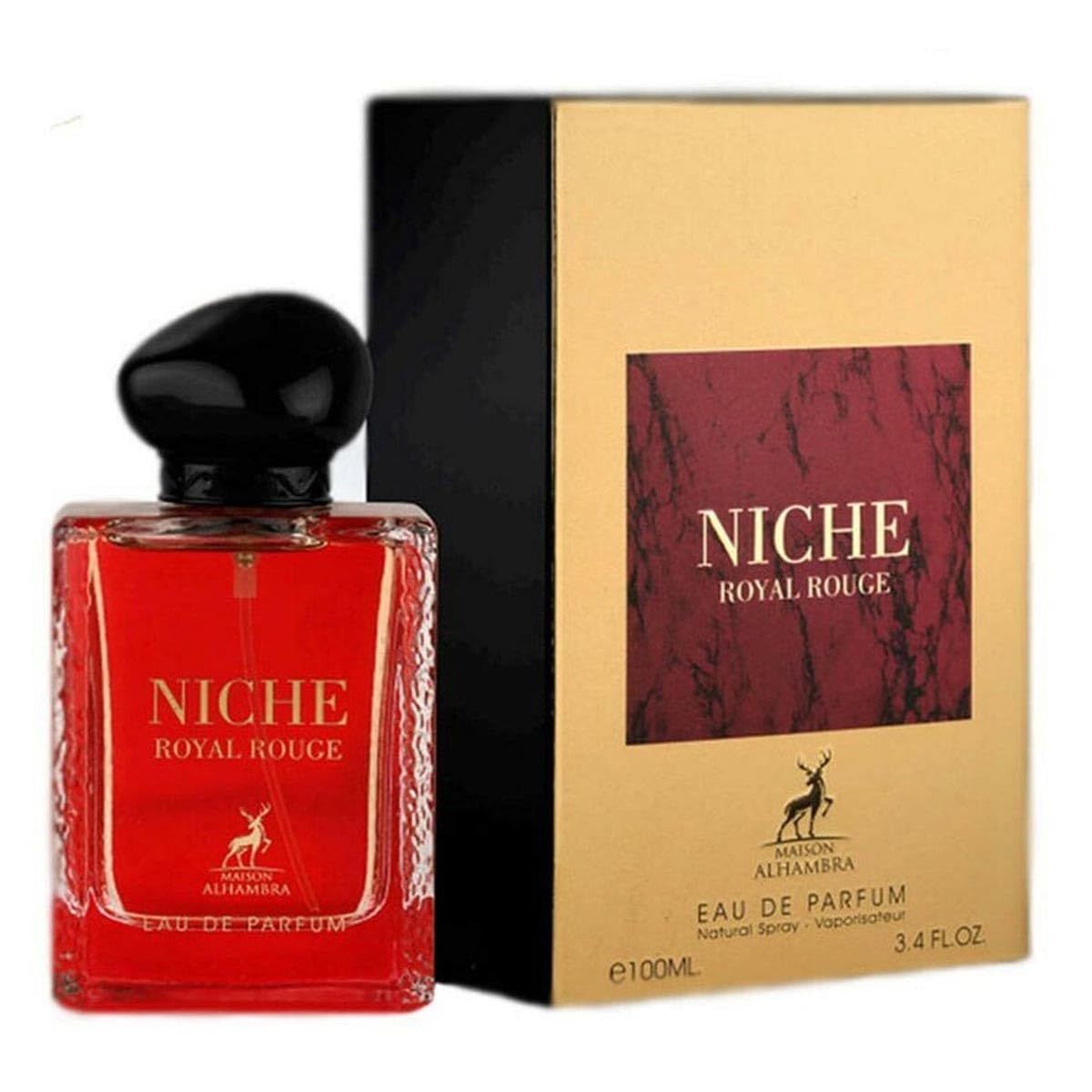 Niche Royal Rouge by Maison Alhambra Eau De Parfum Spray 3.4 oz