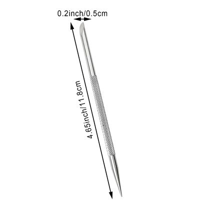 6 PCS Cuticle Pusher Tool, Stainless Steel Cuticle Pusher, Cuticle Remover Nail Polish Tools Gel Fingernails Polish Peeler Manicure Tool Pedicure Cleaner For Fingernail Toenail (6 Count (Pack of 1))