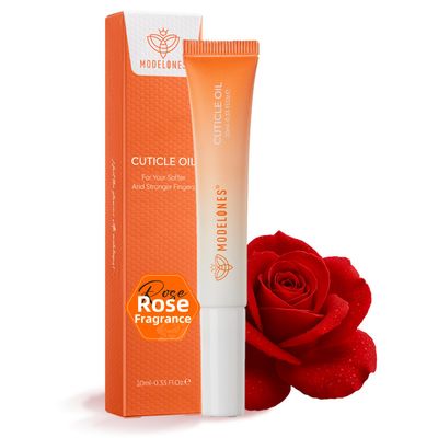 modelones Cuticle Oil Pen Rose Nail Oil for Growth and Strength Nail Growth Oil Cuticle Softener Quick Dry Nail Care Moisturize and Strengthen Damaged Nails 15ml 0.5Fl Oz