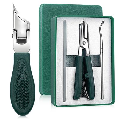 Eagle Beak Beveled Nails Clippers, 3-Piece Sets of Wide Jaw Opening Anti-Splash Slanted Nail Clipper, Oblique Ingrown Toenails Clipper, for Thick Nails and Ingrown Care