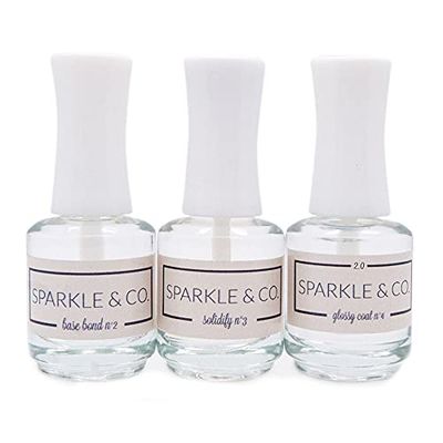 Sparkle &amp; Co. Base Bond, Solidify &amp; Glossy Coat 2.0