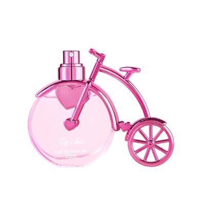 Womens Eau de Parfum, Classic Elegant Sweet Light Refreshing Non-greasy Perfume, Bicycle Ornaments Ladies Perfume for Daily Casual, Long-Lasting Fragrance All Day for Any Occasion (1pc, Pink)
