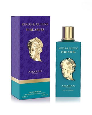 Kings &amp; Queens Pure Aruba Eau de Parfum, Floral Scent, 3.4 Fl Oz By amaran Luxury Fragrance