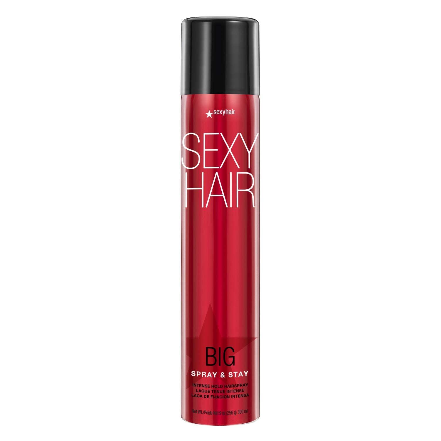 SexyHair Big Spray &amp; Stay Intense Hold Hairspray, 9 Oz | Extreme Hold and Shine | Up to 72 Hour Humidity Resistance | All Hair Types