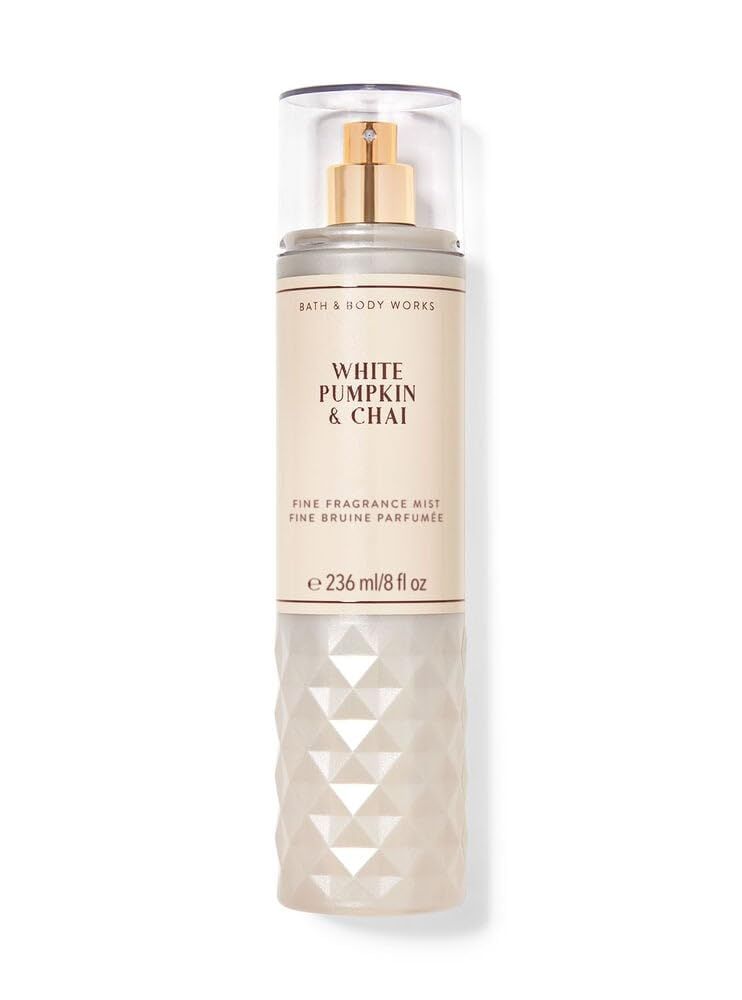 Bath &amp; Body Works Fine Fragrance Body Spray Mist 8 fl oz / 236 mL (White Pumpkin &amp; Chai)