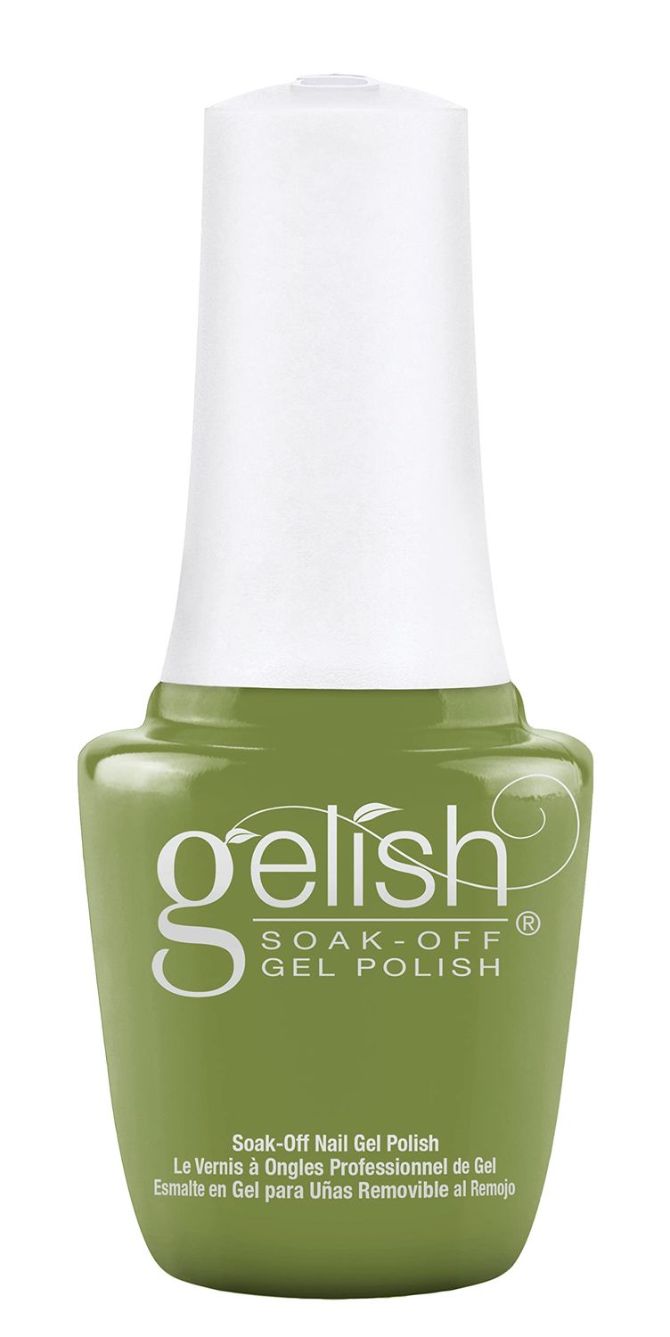 Gelish Mini Spring Pure Beauty Collection - Spring Pastel Soak Off Polish, Long-Lasting, Vibrant Color, Professional Quality, High Shine, Chip-Resistant (Leaf It All Behind, 9mL)