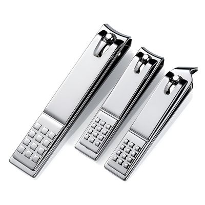 Moreplus Nail Clippers, Nail Clippers Set of 3 PCS, Sharp Stainless Steel Fingernail and Toenail Clipper a Travel Kit, Long Handle Nail Clippers for Men and Women