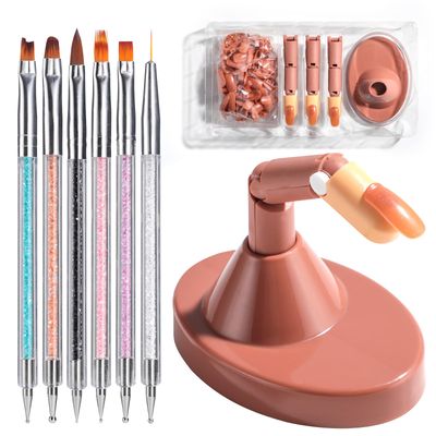 Oneleaf Practice Hands for Acrylic Nails - Flexible, Adjustable, Never Fall Off Fake Hands for Nail Training and Display