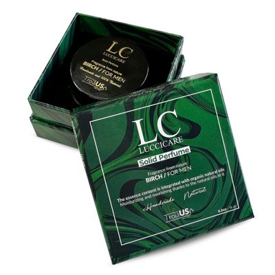 TROIA US Solid Perfume - Solid Cologne for Men, Birch Scent 0.5 Oz, Travel Size Perfumes, Travel Size, Portable Mens Fragrances - Handmade Perfume (0.5oz - 15gr)