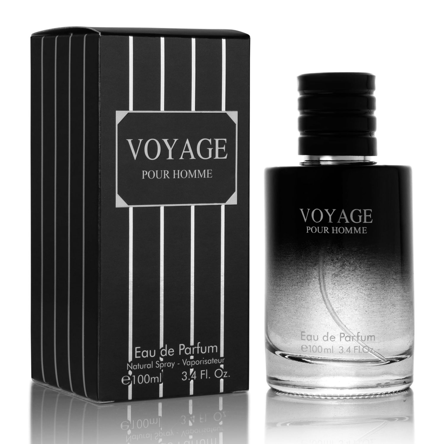 Voyage for Men Eau De Parfum - Sophisticated Male Fragrance Composition of bergamot, Pepper, Lavender, Star Anise &amp; Nutmeg - Base of Peppery &amp; Vanilla - Go-To Daily Scent - Elegant 100ml Bottle