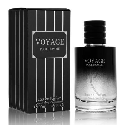 Voyage for Men Eau De Parfum - Sophisticated Male Fragrance Composition of bergamot, Pepper, Lavender, Star Anise &amp; Nutmeg - Base of Peppery &amp; Vanilla - Go-To Daily Scent - Elegant 100ml Bottle
