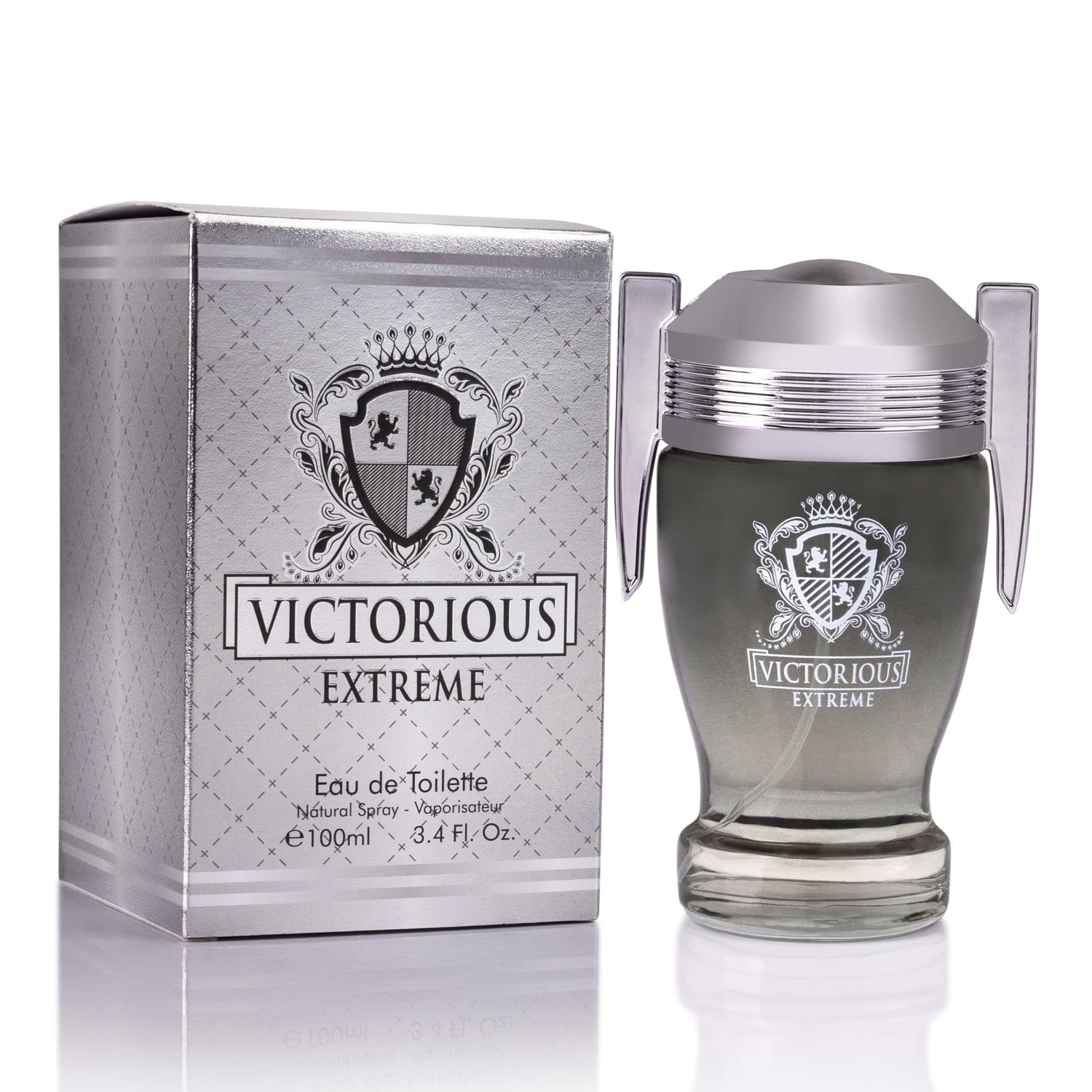 Victorious Extreme for Men Eau De Toilette - Formulated Using the Finest, Prime Ingredients - Fruity, Salty Fragrance - Black pepper &amp; Fresh Orange Blossom - Packaged in a 100 Recycled Paper