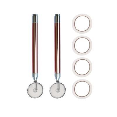 6 Piece LED Rhinestone Art Pen Wheel Set Fast and Efficient Rhinestone Art Supplies for Jewelry Art 5D Rhinestone Art Nail Arts DIY Tools and Accessories