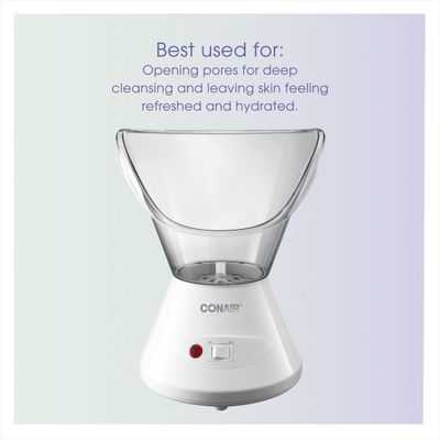 True Glow by Conair Facial Steamer - Face Steamer for Facial Deep Cleaning - Home Facial Spa