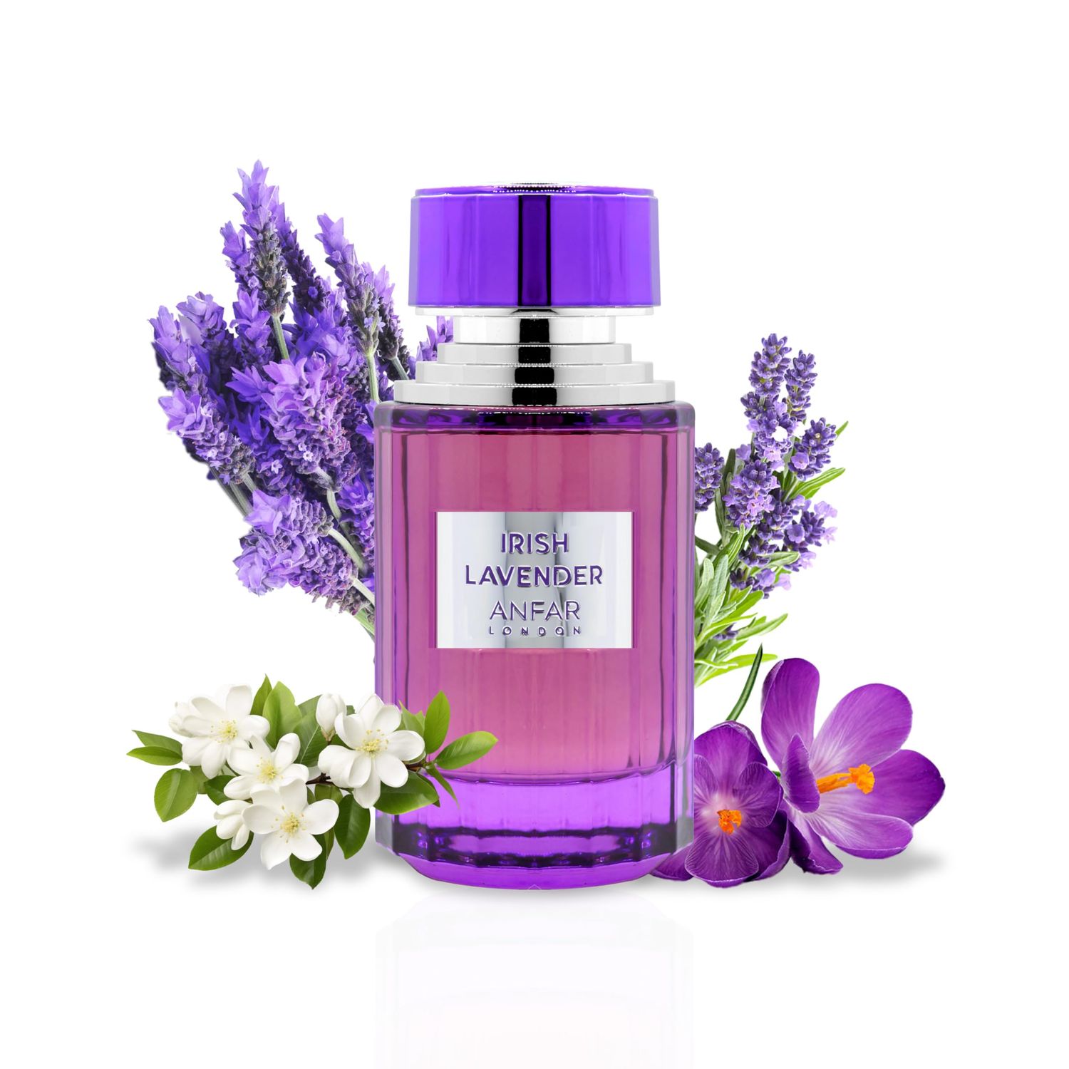 ANFAR LONDON Irish Lavender Pour Femme Extrait de Parfum, Luxury Lavender &amp; Floral Scent for Women, Long-Lasting, Elegant Fragrance, Jasmine Base, Fresh and Sophisticated Fragrance