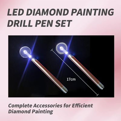 6 Piece LED Rhinestone Art Pen Wheel Set Fast and Efficient Rhinestone Art Supplies for Jewelry Art 5D Rhinestone Art Nail Arts DIY Tools and Accessories