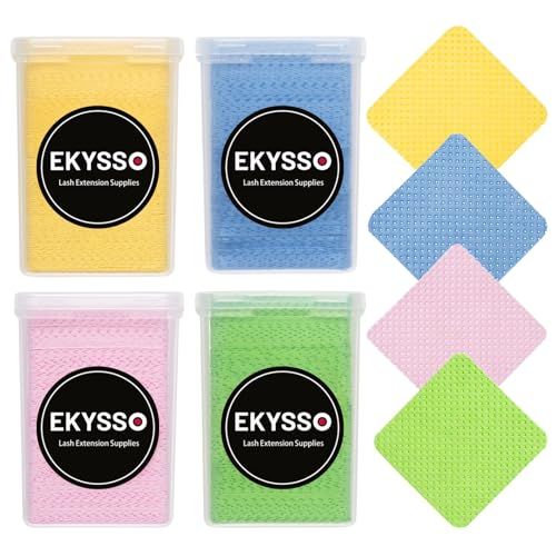 EKYSSO 800Pcs Lint Free Nail Wipes, Eyelash Glue Wipes for Lash Extension Supplies, Super Absorbent Soft Nail Polish Remover for Nail Salon, Home DIY, Dry Nail Wipes for Gel Nail Polish Remover