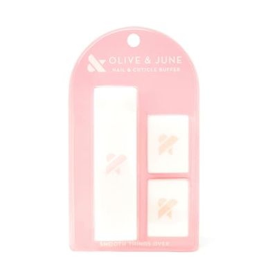 Olive &amp; June Buffer Pack | 1 Full-Size 2 Mini Nail Buffers for Manicures and Pedicures | Gentle Multi-Grit Buffers for Cuticles, Smoothing &amp; Nail Prep | Salon-Quality Nail Tools for At-Home Use