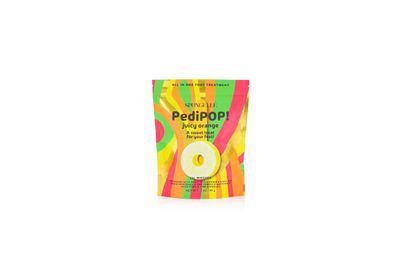 Spongell Juicy Orange PediPOP! Pedi Buffer &amp; Nail File | All-in-One Pedicure Treatment | Exfoliates, Softens &amp; Cleanses | 30 Washes | Vegan &amp; Cruelty-Free