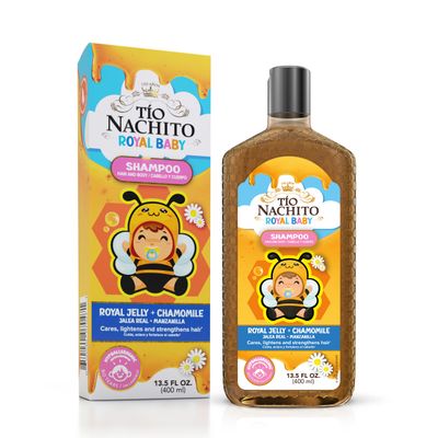 Tio Nacho Royal Baby Hair and Body Shampoo with Royal Jelly &amp; Chamomile, 13.5 fl oz - Hypoallergenic, Gentle, Tear Free, All in One Body Wash