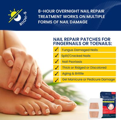 Toenail Fungus Treatment for Nail Repair: Nail Fungus Treatment Extra Strength - Toe Nail Fungus Treatments Fungus Nail Treatment for Toenail and Fingernail - Nighttime Renewal Fungal Nail Patches